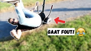 EERSTE KEER OP HOVERBOARD  VLOG 121  FAMILIE VLOGGERS [upl. by Gusta]