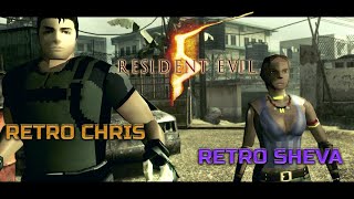 Resident Evil 5 PC  Retro Chris and Sheva Mods [upl. by Borchert]