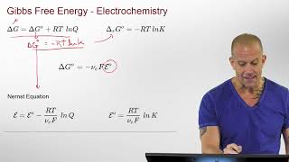 Gibbs Free Energy and Electrochemistry Nernst Equation [upl. by Aneerahs]