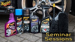 EASY GUIDE to cleaning WHEELS AND TYRES  Seminar Sessions [upl. by Ailak501]