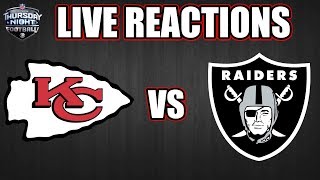 Chiefs vs Raiders Live Reactions amp PlaybyPlay [upl. by Eirot]