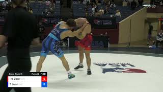 2023 Senior Nationals Maxwell Dean vs Taylor Lujan 86 KG Consolation Quarterfinals [upl. by Denna633]