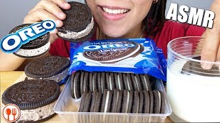 ASMR Oreo IceCream Sandwich and Cookies Party Eating Sounds  LaniEats ASMR [upl. by Sabino]