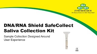 Protocol DNARNA Shield Saliva Collection Device  Zymo Research [upl. by Ainezey928]