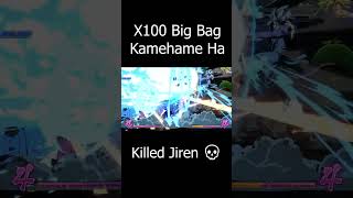 DBFZ X100 Big Bag Kamehame Ha is broken shorts dragonball [upl. by Sidran]