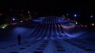 Cosmic Snow Tubing at Massanutten Resort [upl. by Horatius]