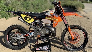 2019 KTM 250SX 2 Stroke Off Road Project Build  Dirt Bike Magazine [upl. by Lunette]