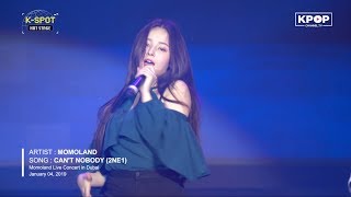 🔥 MOMOLAND  CANT NOBODY 2NE1  모모랜드 LIVE IN DUBAI Concert 2019 [upl. by Ecinnej]