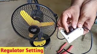 How to set regulator in table fan  Regulator connection of fan  Regulator kaise lagaye  Regulator [upl. by Elreath]