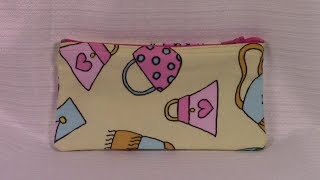 Sew Easy Zipper Pouch Part 1 [upl. by Dnalerb37]