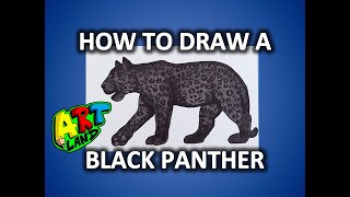 How to Draw a BLACK PANTHER [upl. by Orola]