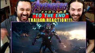 AVENGERS ENDGAME  quotTo the Endquot  TRAILER REACTION [upl. by Veljkov246]