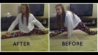 how to do the splits in ONE DAY  Evie White [upl. by Anawek752]