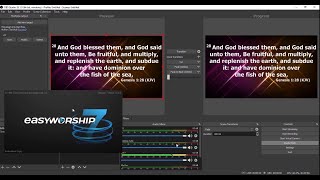 HOW TO PROJECT EASYWORSHIP 7 THROUGH OBS WITH NDI TEK SOURCE [upl. by Aihseit]