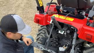 Setting up your 3 point after removing the backhoe on your Massey Ferguson [upl. by Flanders935]