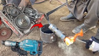 How to Repair Big Hammer drill Machine and Manufacturing his different parts [upl. by Cthrine79]