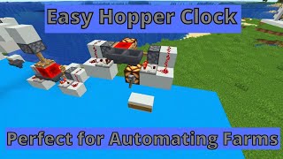 Easy Redstone Hopper ClockTimer Minecraft Java 117 [upl. by Rtoip310]