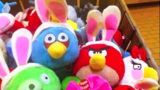 Angry Birds Easter Plush Toys Toy Review 2012 on the YouTube Channel quotToyReviewsquot [upl. by Ryhpez]