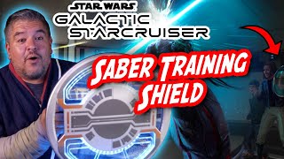 Lightsaber Training Shield  Halcyon Starcruiser Reflective Shield Review [upl. by Farro634]