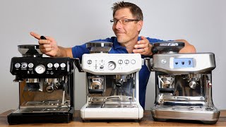 Breville Sage Barista Comparison  Express Express Impress Touch Impress [upl. by Fanchette]