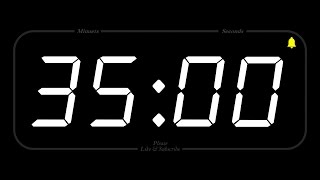 35 MINUTE  TIMER amp ALARM  Full HD  COUNTDOWN [upl. by Nevanod502]