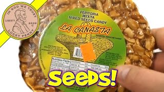 La Canasta Mixed Seeds Candy  Mexican Candy Tasting [upl. by Leesa920]