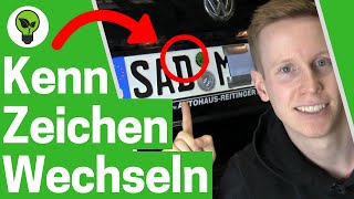 Kennzeichen Wechseln ✅ TOP ANLEITUNG Auto Nummernschild Abmachen amp KFZ Autokennzeichen Abmontieren [upl. by Ydassac]