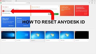 HOW TO RESET ANYDESK ID [upl. by Wilkie]