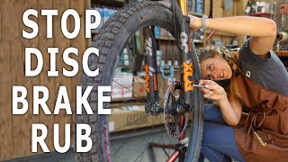 THREE DIFFERENT WAYS to center disc brakes and stop rotor rub  Syd Fixes Bikes [upl. by Tik839]