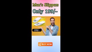 Mens Slippers only 199  Lowest Price Slippers mensslippersmensslippersunder200mensslippers75 [upl. by Irafat635]