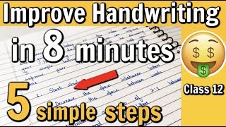 How to Improve Handwriting under 8 minutes  5 simple tips [upl. by Ojyllek]