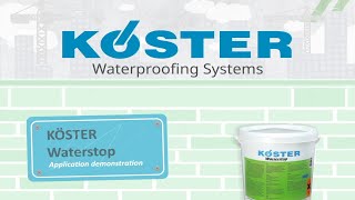 Fast leak stopping Koster Waterstop Demo [upl. by Ruyam992]