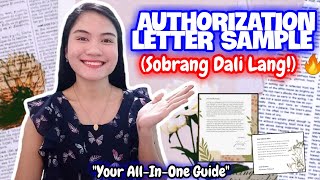 PAANO GUMAWA NG AUTHORIZATION LETTER  SAMPLE OF AUTHORIZATION LETTER  NAYUMI CEE 🎉 [upl. by Madian]