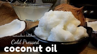 How to make Cold Pressed COCONUT OIL  Homemade virgin coconut oil [upl. by Alben]