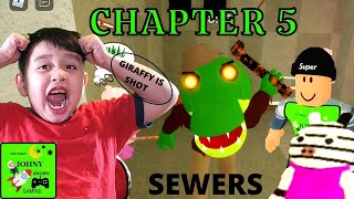 Piggy Book 2 Chapter 5 THE SEWERS NEW ENDING Alfis Jumpscare amp Giraffy Gets Shot [upl. by Aicenat]