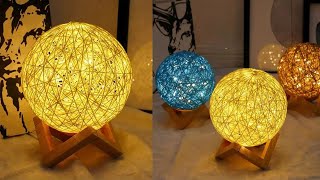 Easy Make Moon Lamp  DIY  Night Lamp Ideas  Best Home Decor Ideas  Bedroom Lamps for Night [upl. by Etteuqram]