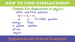 How to Find Displacement in Physics [upl. by Llebyram]