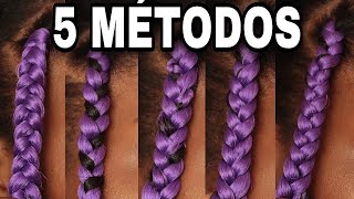 5 FORMAS DE FAZER TRANÇAS BOX BRAIDS SOZINHA [upl. by Saturday]