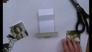 Cardmaking waterfall card tutorial [upl. by Elatia]