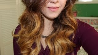 Soft Curls using Bobby Pins HeatlessampOvernight [upl. by Parsifal717]