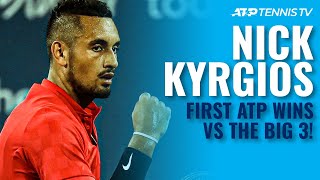 Nick Kyrgios Highlights From First Time He Beat The Big 3 on the ATP Tour [upl. by Robet]