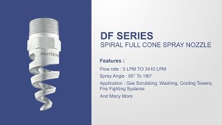 Spiral Full Cone Spray Nozzle [upl. by Frisse]