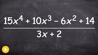 Dividing two polynomials using synthetic division [upl. by Nnyw]