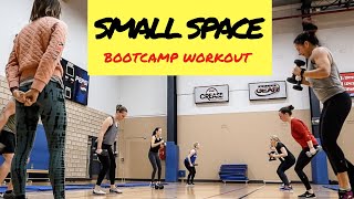 SMALL SPACE Full Bootcamp Workout Trainers Guide 64 [upl. by Zehc57]