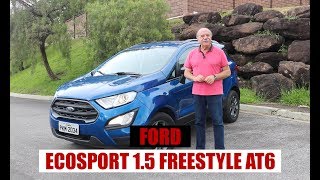 Ford EcoSport 15 FreeStyle AT6 2018  Teste do Emilio Camanzi [upl. by Klarika580]