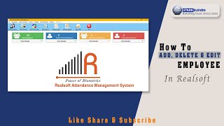 Realtime Biometric Software  How to add delete or edit user in software  Realsoft [upl. by Enelyt]
