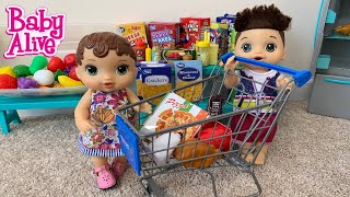 Baby Alive Abby Goes Grocery Shopping [upl. by Hasan791]