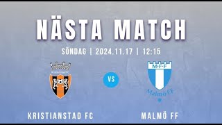 Kristianstad FC p2012  p2013 Malmö FF [upl. by Ardnasirhc]