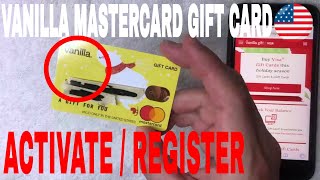 ✅ How To Activate Register Vanilla Mastercard Gift Card 🔴 [upl. by Rusell785]