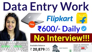 Data Entry Work From Home Fresher Students amp Housewife  Daily Earning  No Investment [upl. by Ayekal450]